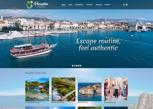 Paradise travel web stranica